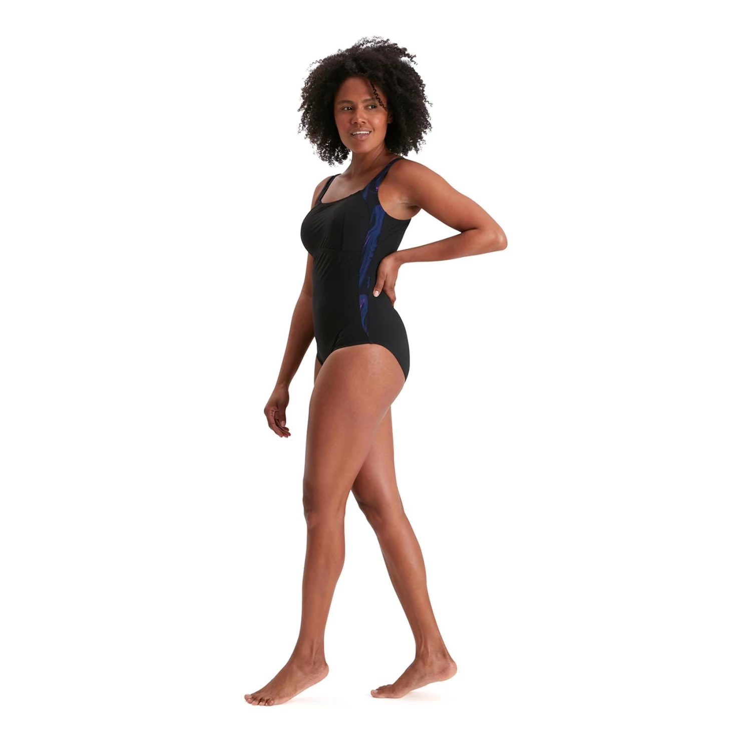 Speedo Lunalustre Print Shaping 1P Femme Noir 7 Speedo Lunalustre Print Shaping 1P Femme Noir – Image 5