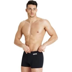 Arena Team Swim Short Solid Homme Noir -Swim Fit Soldes main 004776 550 MEN S TEAM SWIM SHORT SOLID 001 O f6f4