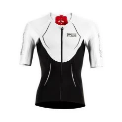 Huub Dave Scott Long Course Top - Half Zip Homme Blanc -Swim Fit Soldes main 238727 151578 3 8a47