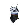 Arena Dark Floral Stripes Accelerate Back Femme Noir -Swim Fit Soldes main 247520 157802 1 d912