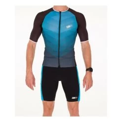 Zerod Racer TTsinglet Homme Bleu Ciel -Swim Fit Soldes main 271360 170473 4 5ba7