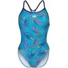Arena Falling Leaves Swimsuit Booster Back Femme Turquoise -Swim Fit Soldes main 5593444 16671685 thickbox 2762