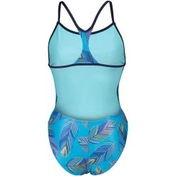 Arena Falling Leaves Swimsuit Booster Back Femme Turquoise -Swim Fit Soldes main 5593444 16671686 thickbox b77e
