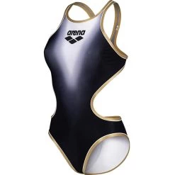 Arena One Evanescence Swimsuit Tech Back Femme Noir -Swim Fit Soldes main arena one evanescence tech back swimsuit women black multi gold 1 1 89ec